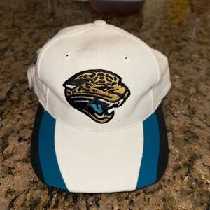 Jacksonville Jaguars Vintage White and Teal Hat